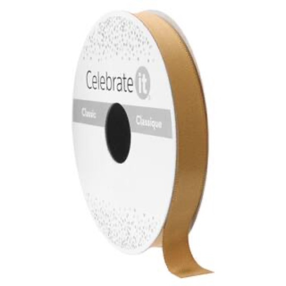 Natural Gold Ribbon by Celebrate It Classic